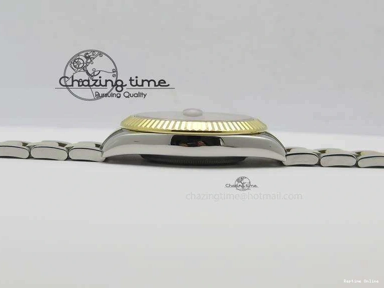 0213 AllSeason DateJust II 116333 SS YG 41mm EW Best Edition Black Dial Gold Roman Markers On SS Bracelet A 3826